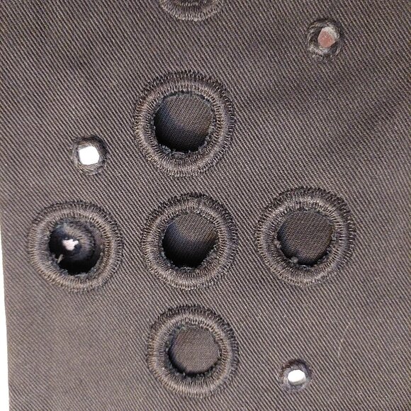 John Richmond Hippy Chic Circle Eyelets Mirrored Low-Rise Black Denim Jeans 28 - Picture 13 of 13